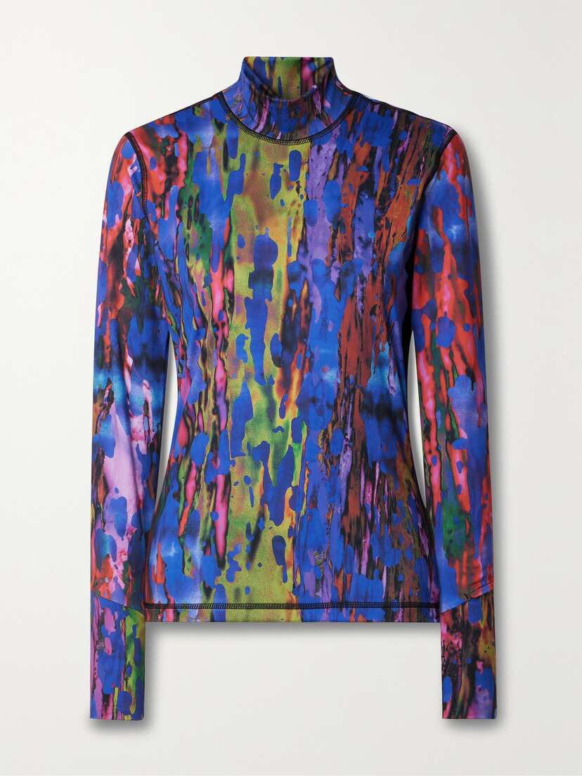 Aztech Mountain Next To Skin Printed Stretch-jersey Turtleneck Base Layer