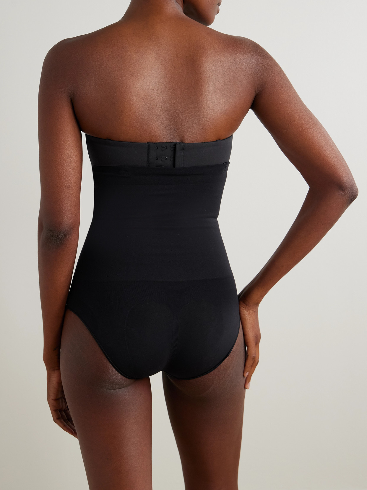 Shop Skims Core Control High Waist Briefs In Black