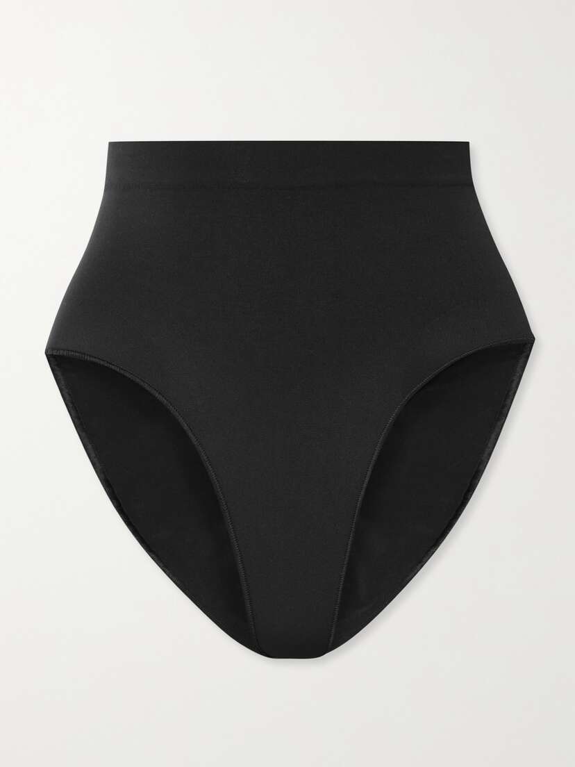 Skims Seamless Sculpt Mid Waist Brief - Onyx