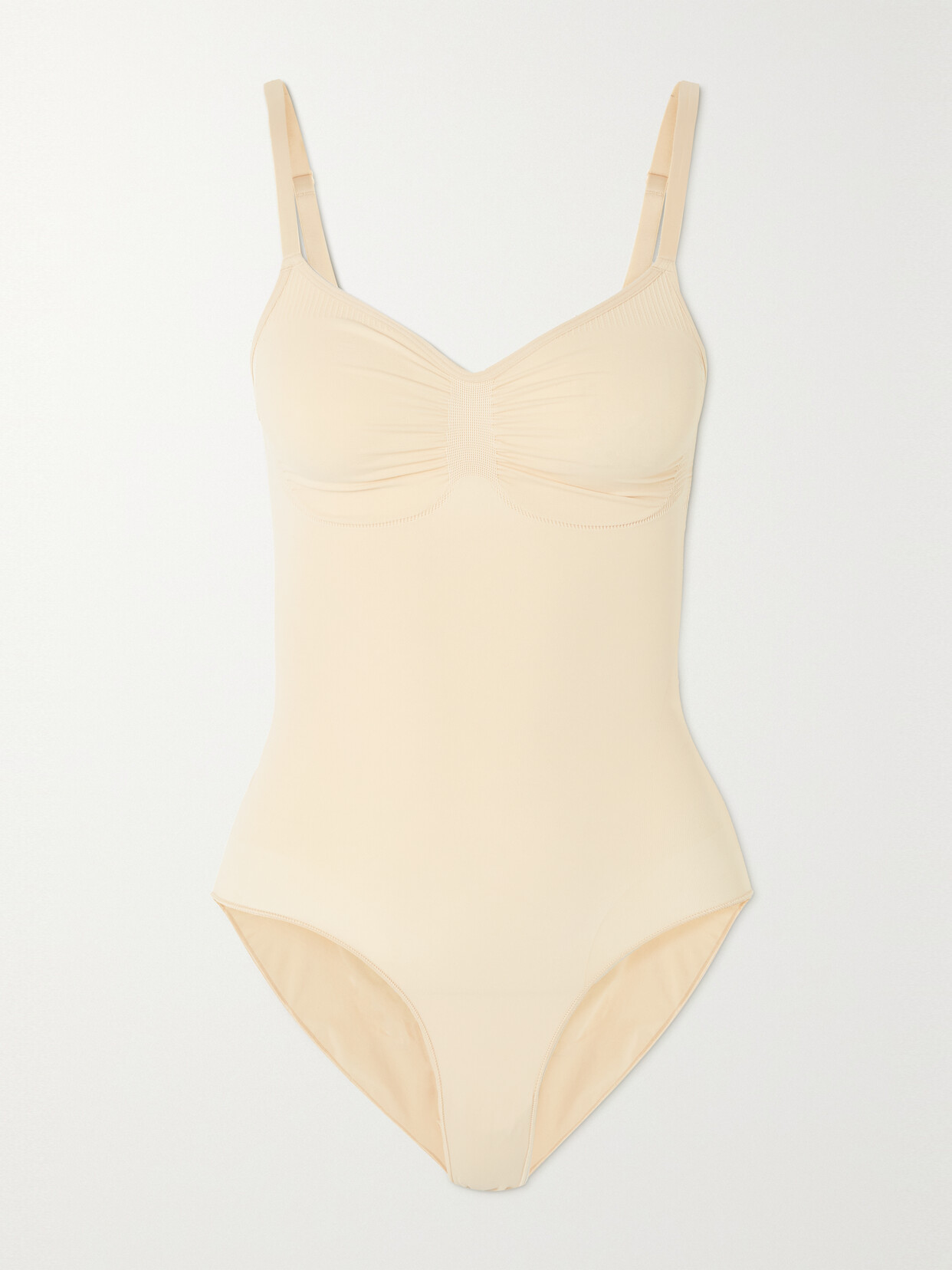 Shop Skims Seamless Sculpt Brief Bodysuit In Neutrals