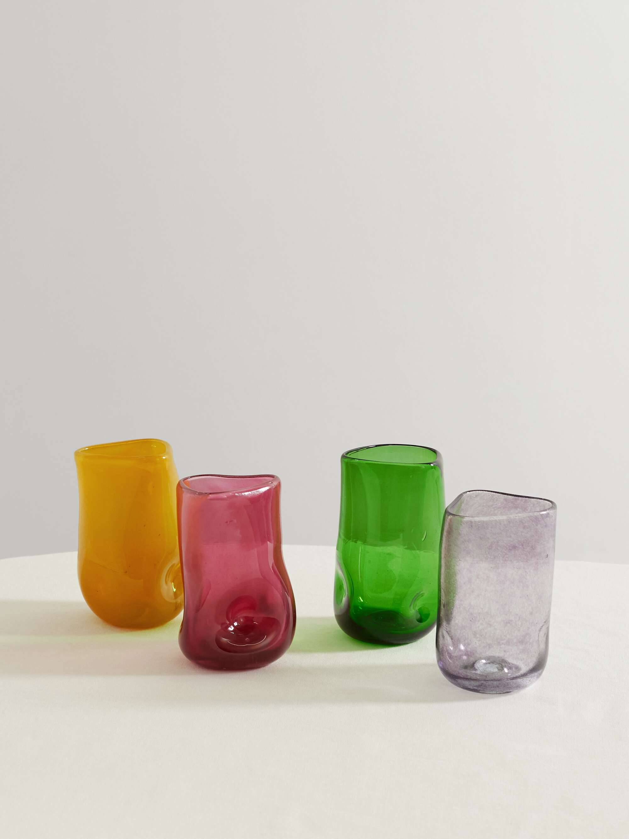 Set of 4 recycled-glass tumblers | COMPLETEDWORKS