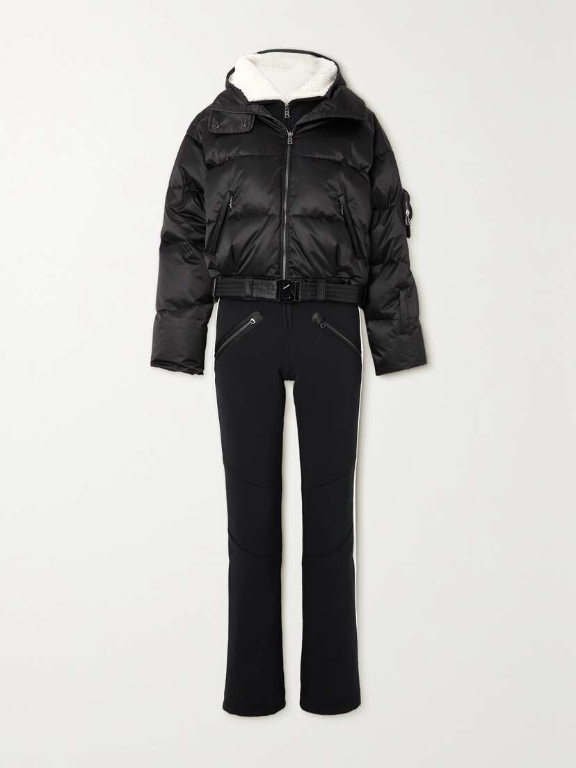 Bogner Amala-ld Layered Recycled-shell Down And Stretch Ski Suit