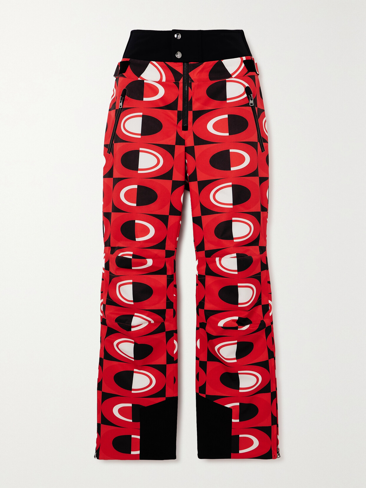 Bogner Maren Printed Straight-leg Ski Pants In Red