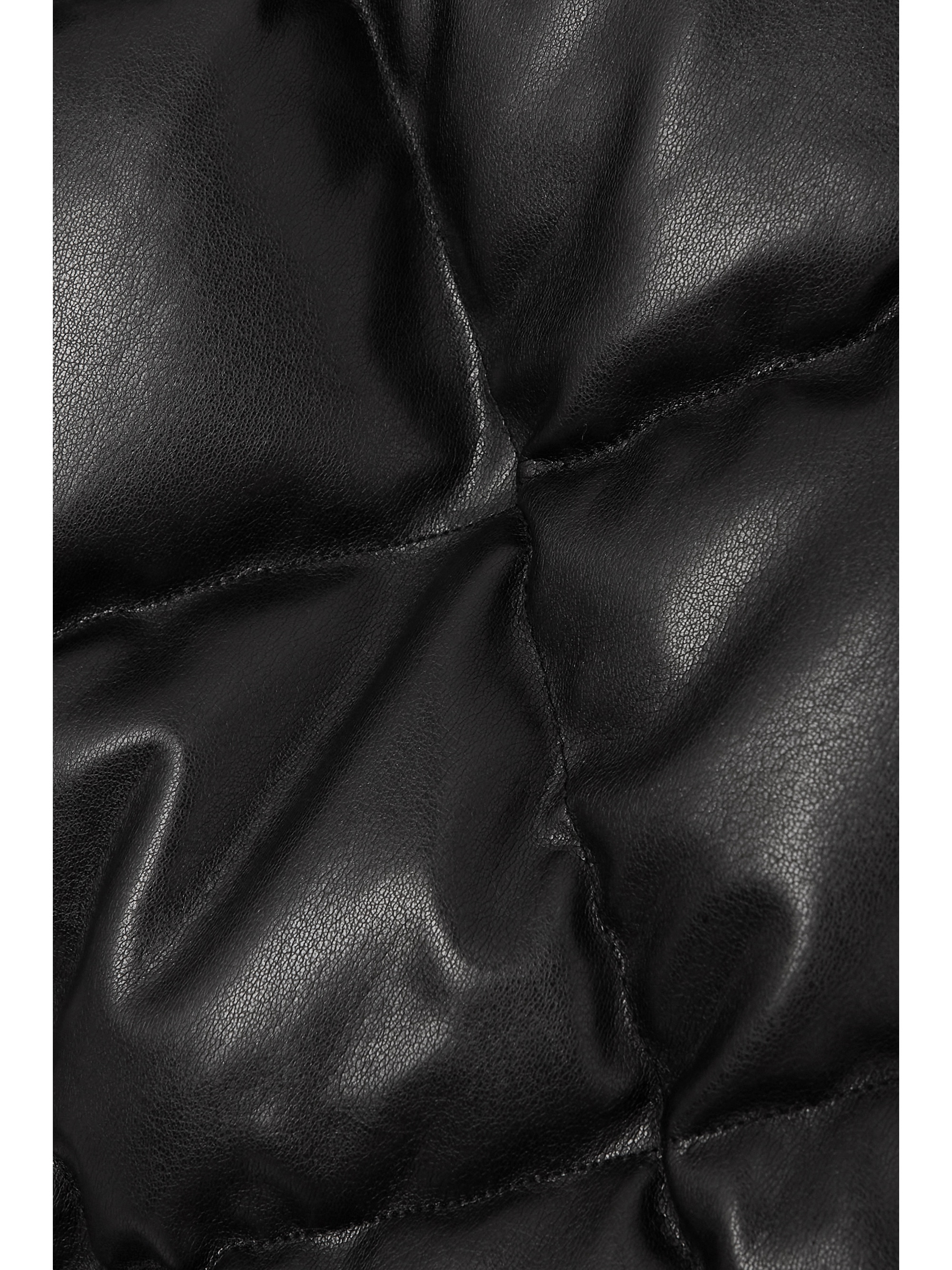 BOGNER Lissi-D hooded layered quilted faux-leather and shell jacket