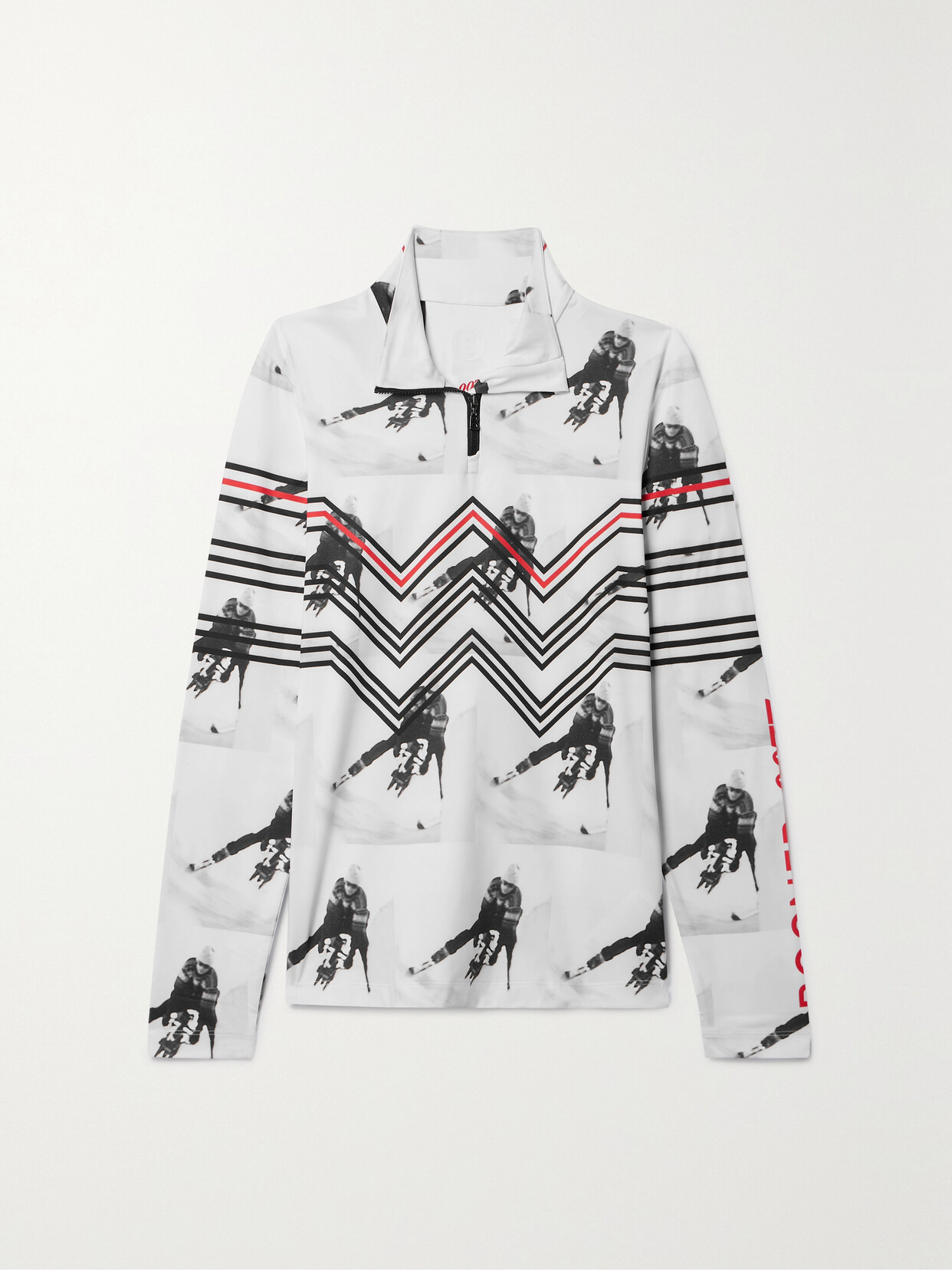 Bogner + 007 Jelina Printed Tech-jersey Base Layer In White