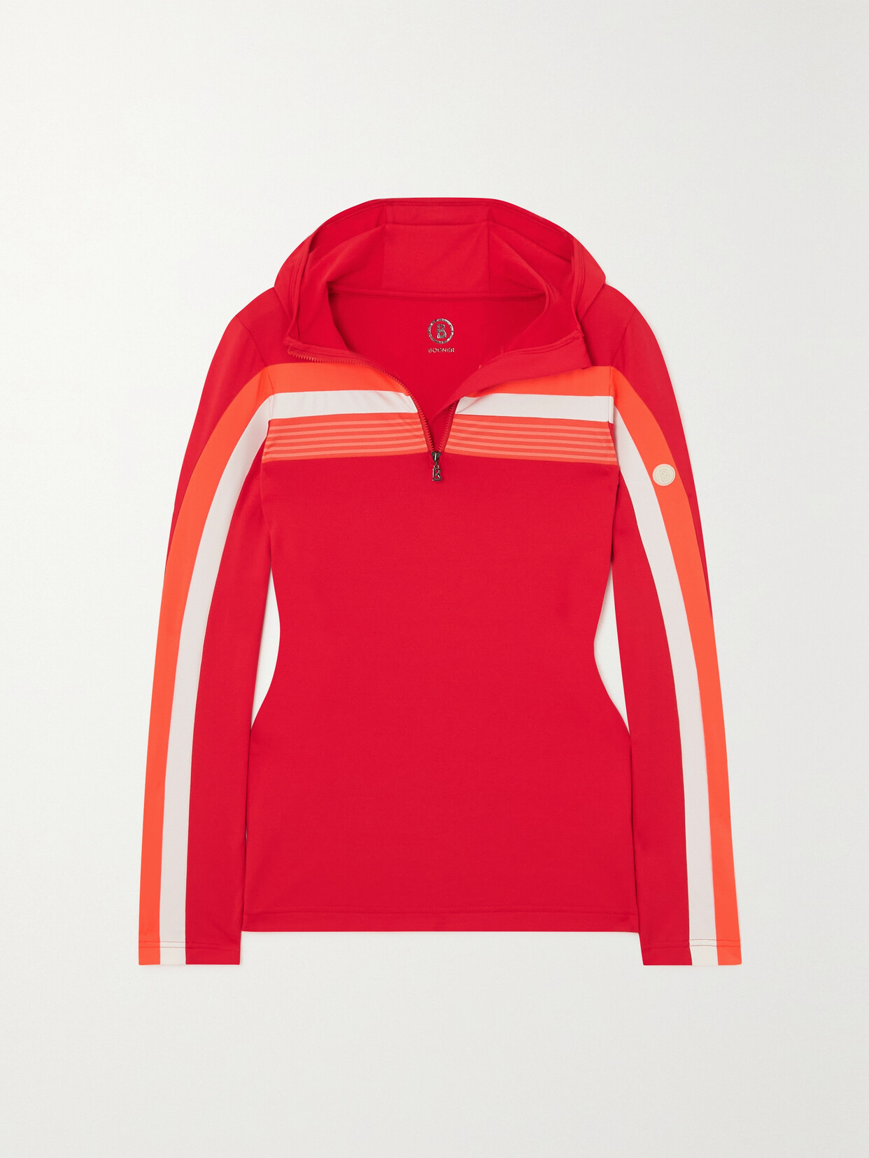 Bogner - Striped Stretch-jersey Base Layer - Red