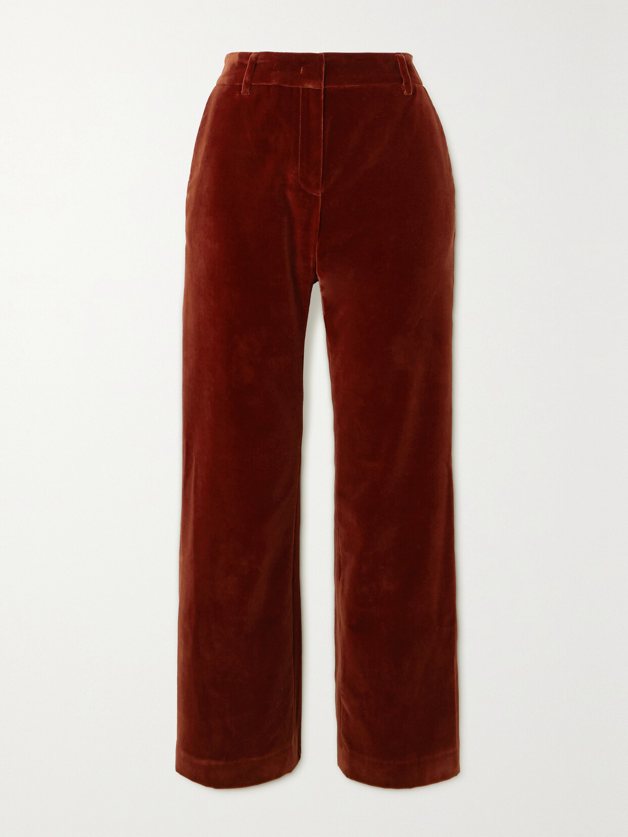 La DoubleJ - 24/7 Cotton-velvet Flared Pants - small