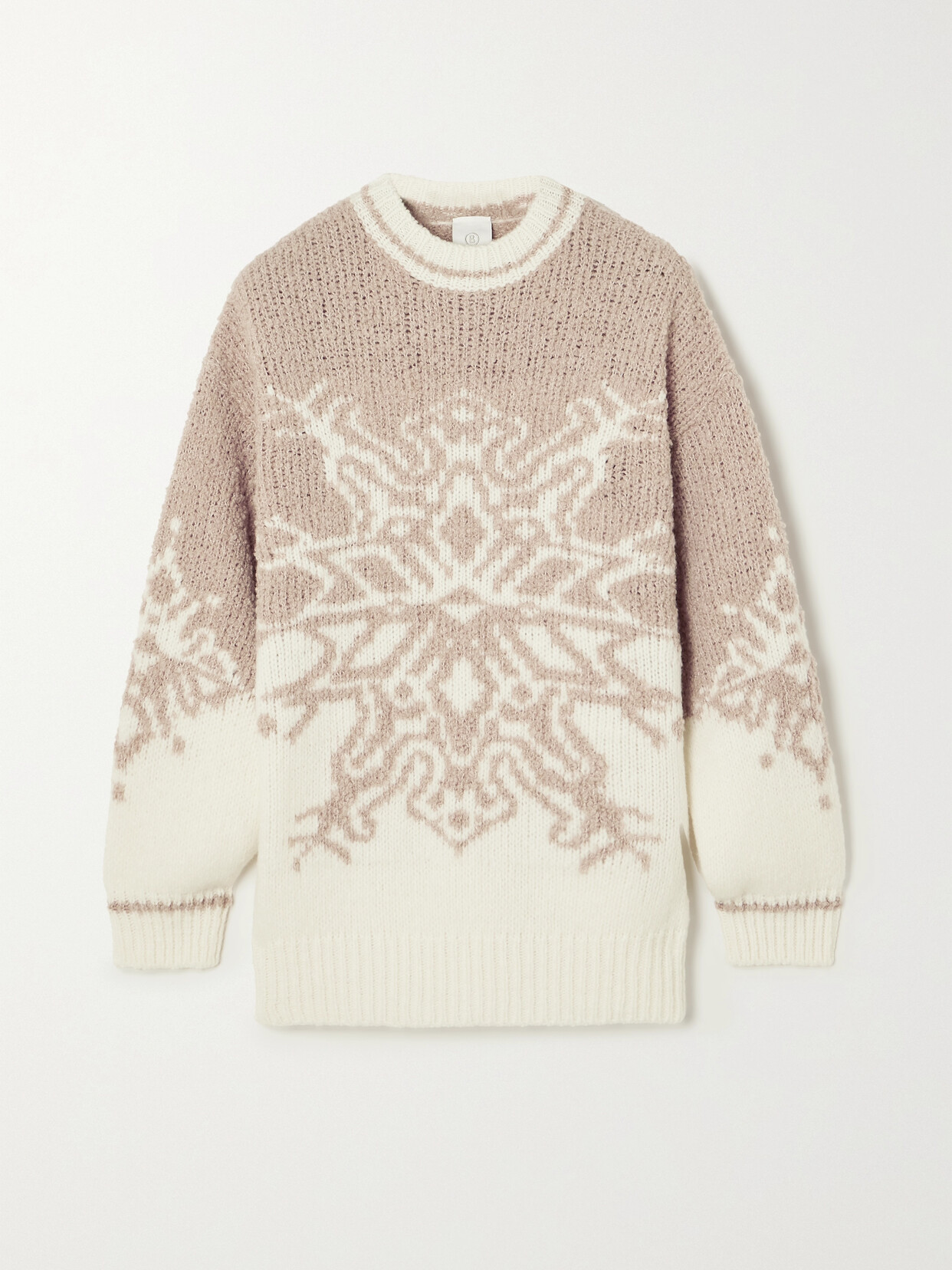 Bogner Janita Wool-blend Intarsia Jumper In Neutrals