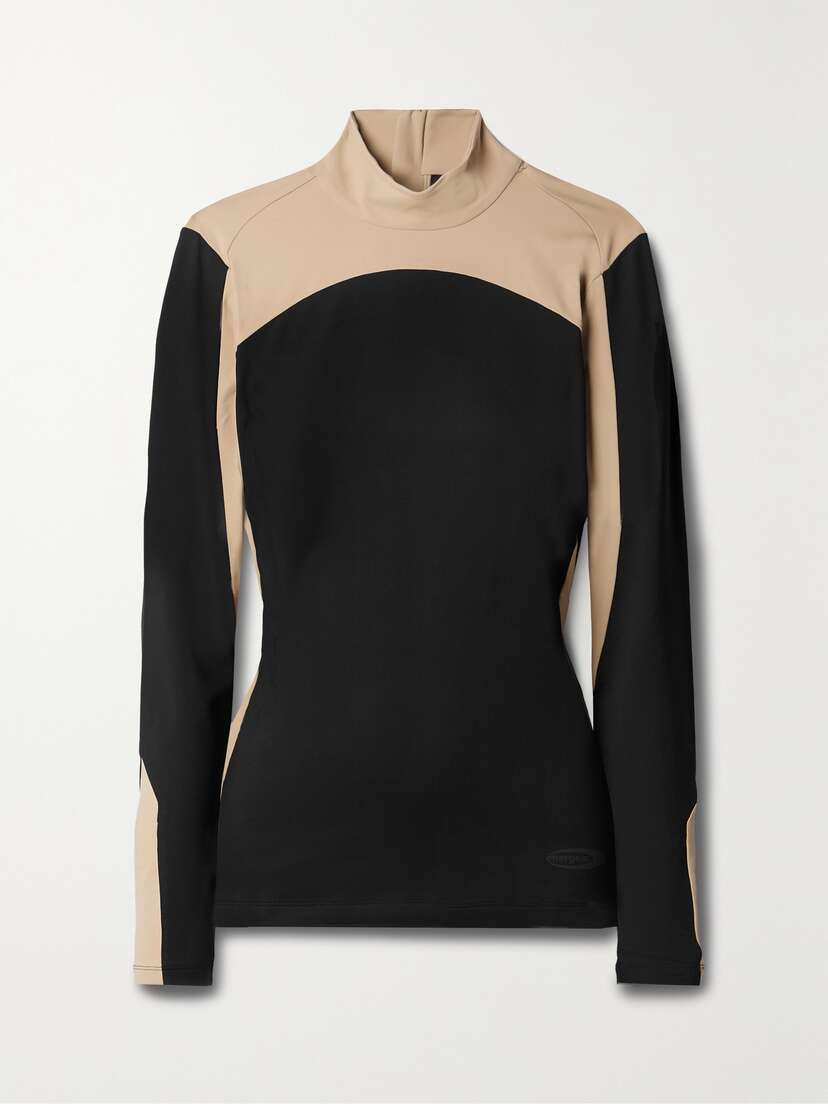 Bogner Loryn Two-tone Stretch-jersey Base Layer