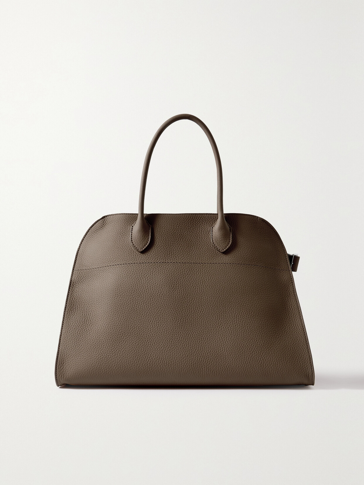 The Row - Margaux 15 Air Buckled Textured-leather Tote - Brown