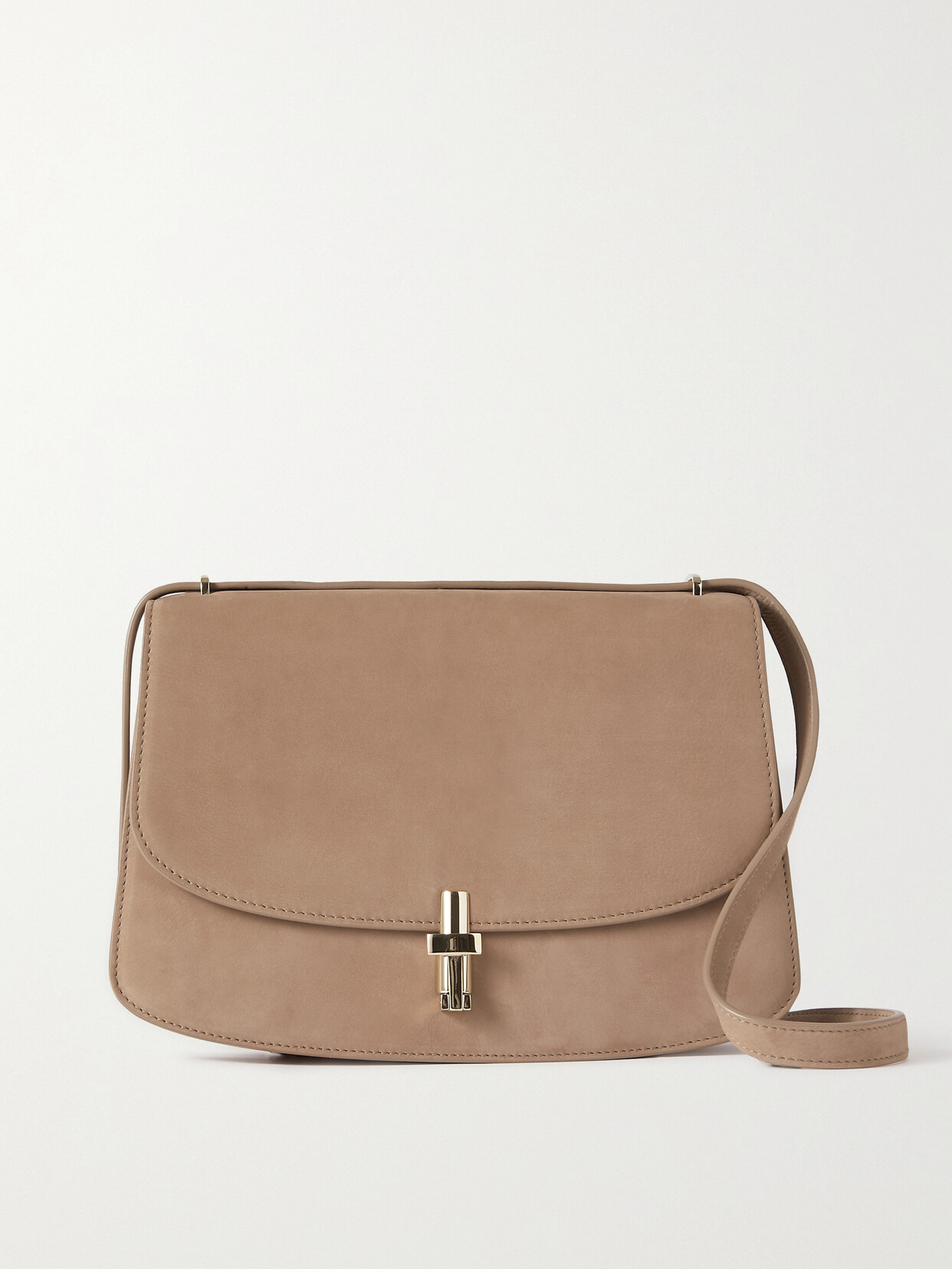 The Row - Sofia 10 Large Nubuck Shoulder Bag - Neutrals