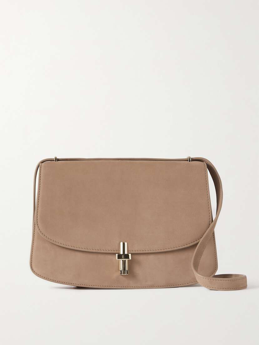 The Row Sofia 10 Large Nubuck Shoulder Bag