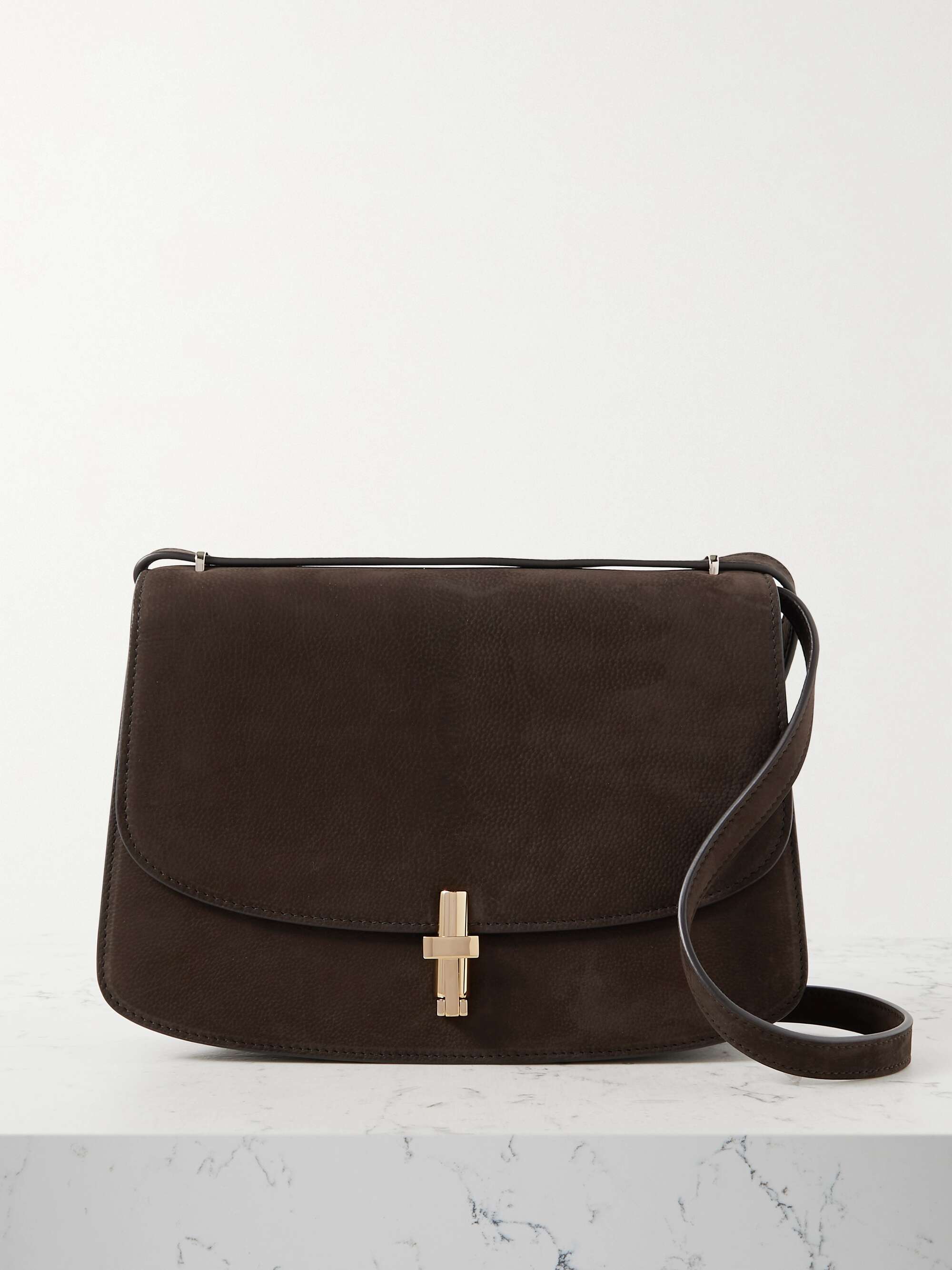 The Row - Sofia 10.00 Shoulder Bag in Nubuck - Wood Brown - One Size