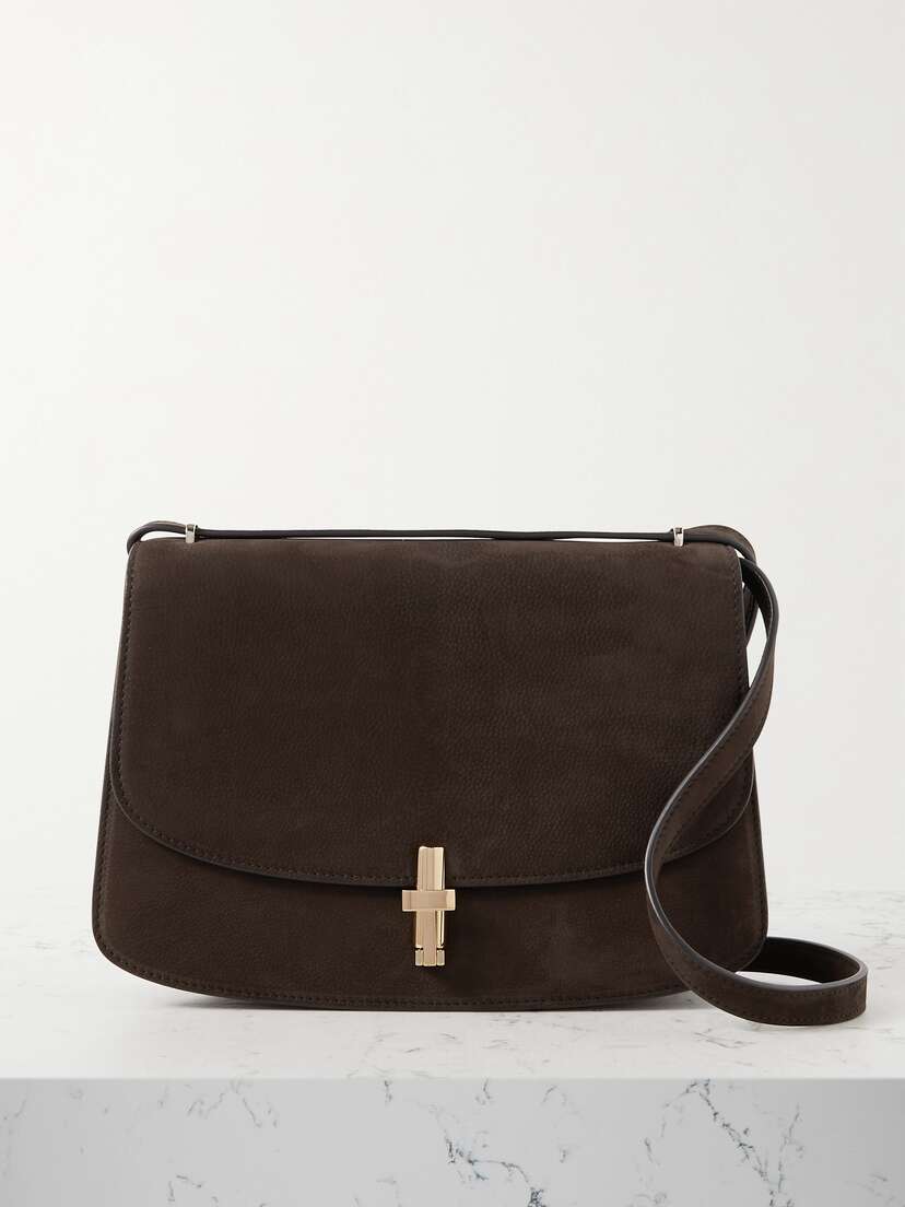 The Row Sofia 10 Large Nubuck Shoulder Bag