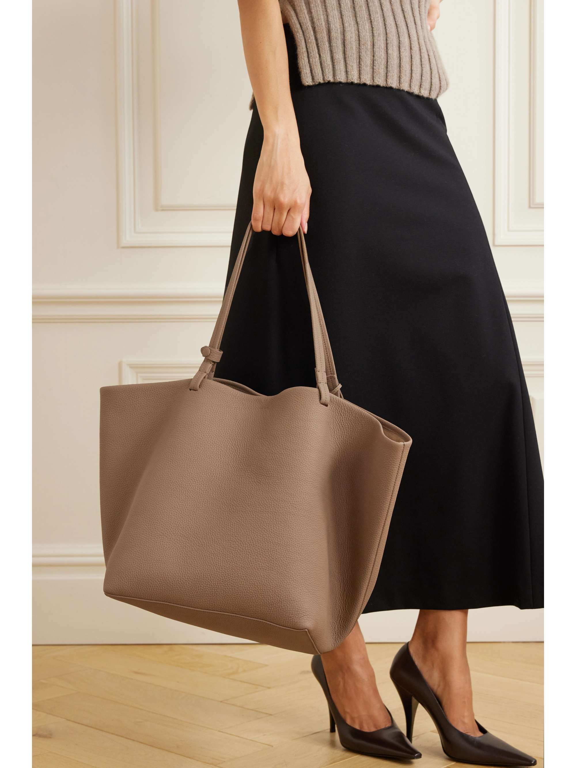 THE ROW Park Tote Bag in Grained Calfskin