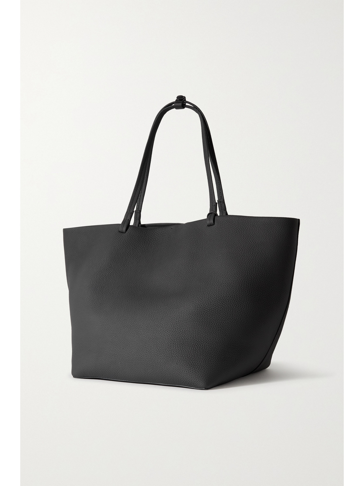 The Row Park Xl Textured-leather Tote In Black