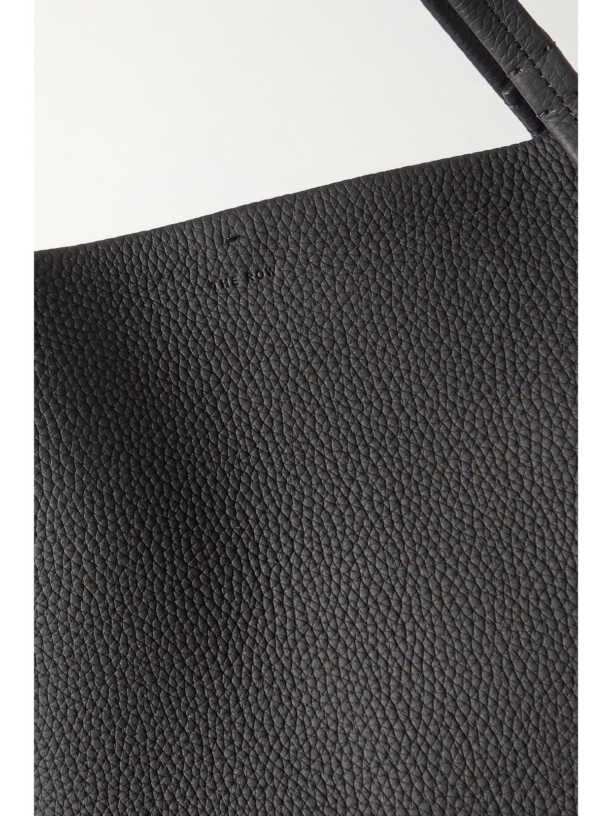 The Row Park Xl Textured-leather Tote In Black