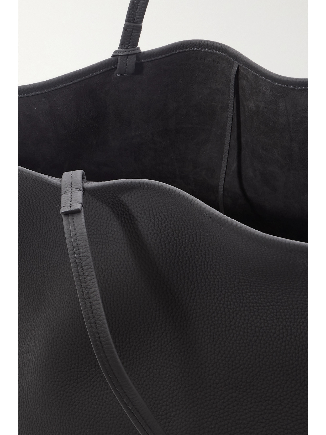 The Row Park Xl Textured-leather Tote In Black