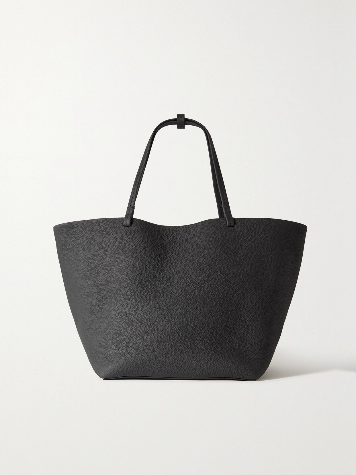 The Row - Park Xl Textured-leather Tote - Black