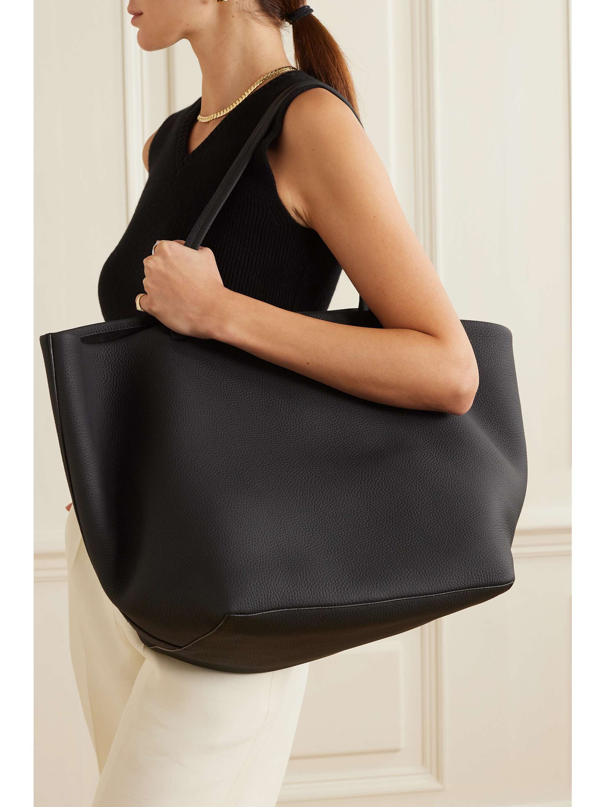 THE ROW Park Leather Shopper Tote Bag