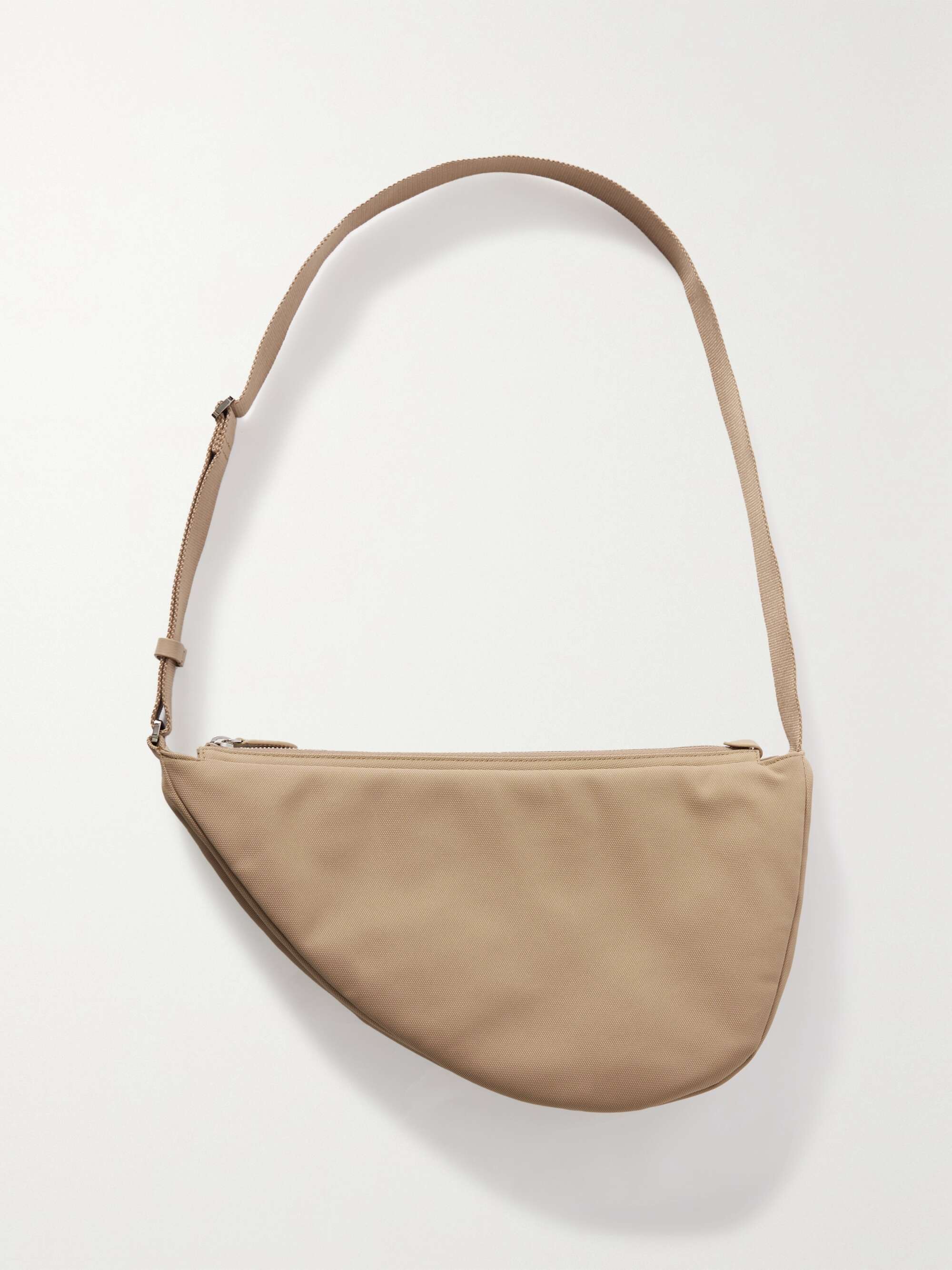 THE ROW Slouchy Banana Two leather-trimmed canvas shoulder bag