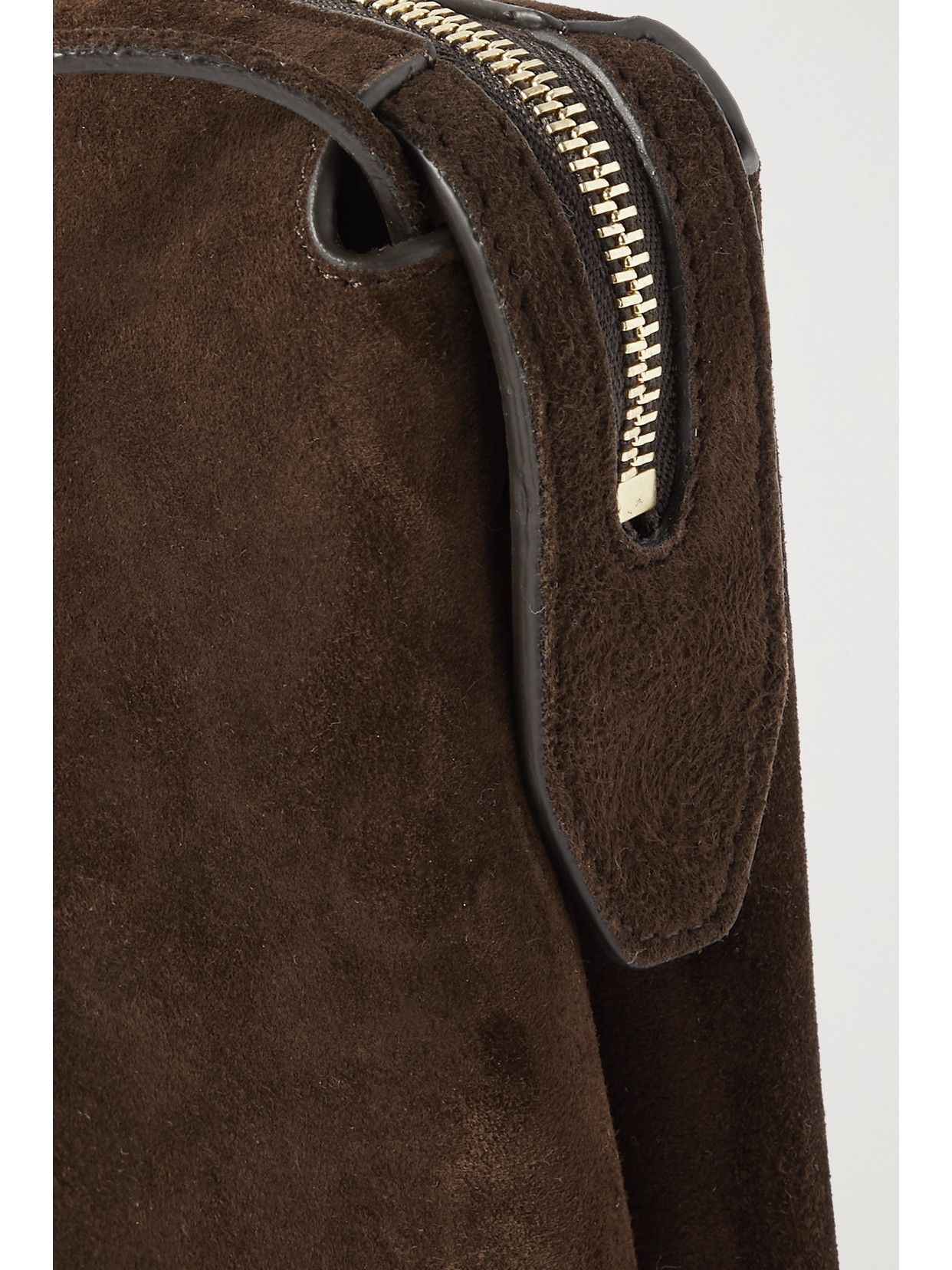 THE ROW NU MINI TWIN SUEDE SHOULDER BAG