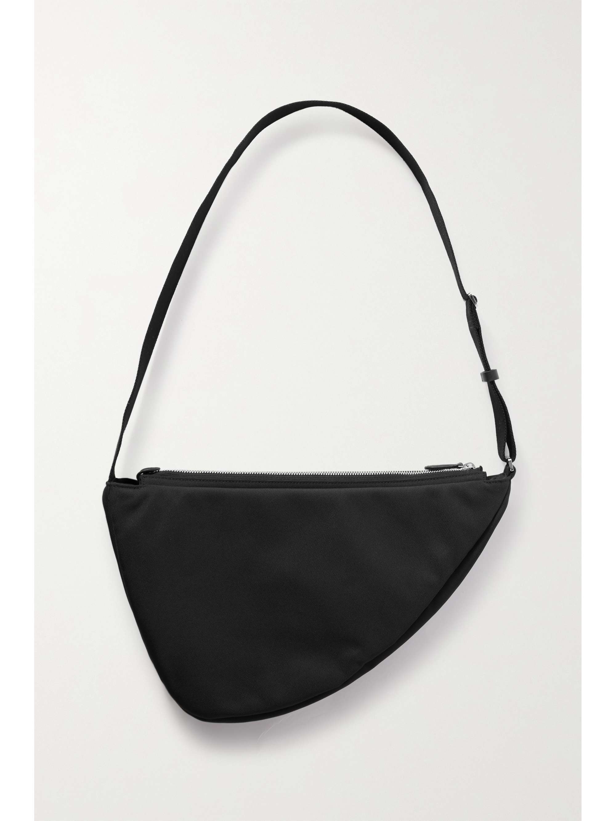 THE ROW Slouchy Banana Two leather-trimmed canvas shoulder bag