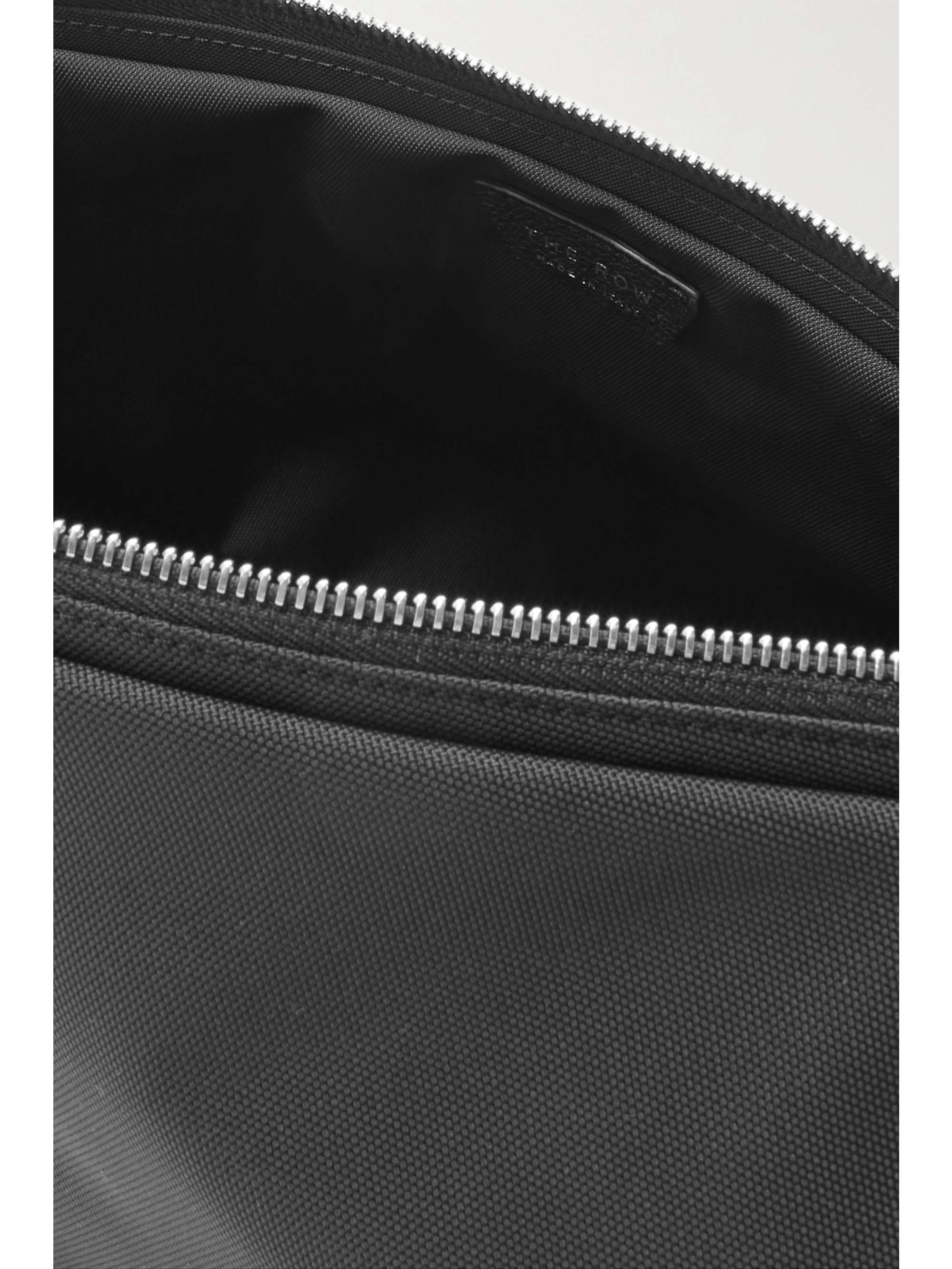 THE ROW Slouchy Banana Two leather-trimmed canvas shoulder bag