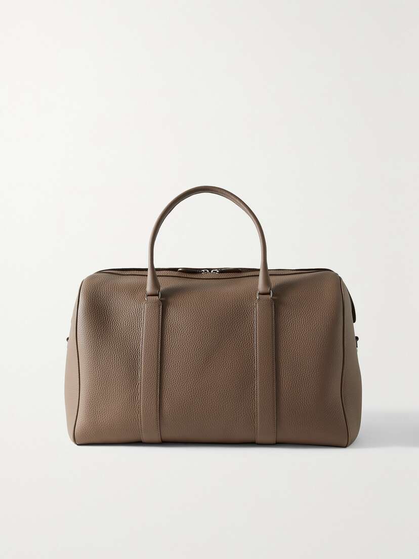 The Row Iowa Textured-leather Weekend Bag