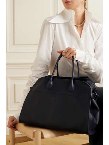 The Row The Row Park Tote Casual Style Calfskin A4 Leather Office Style  Elegant Style