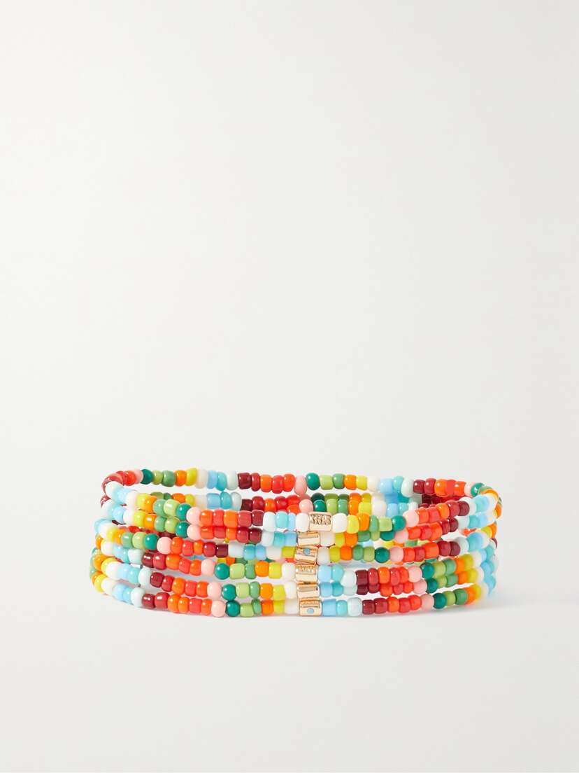 Roxanne Assoulin The Brighter The Better Set Of Six Beaded Bracelets