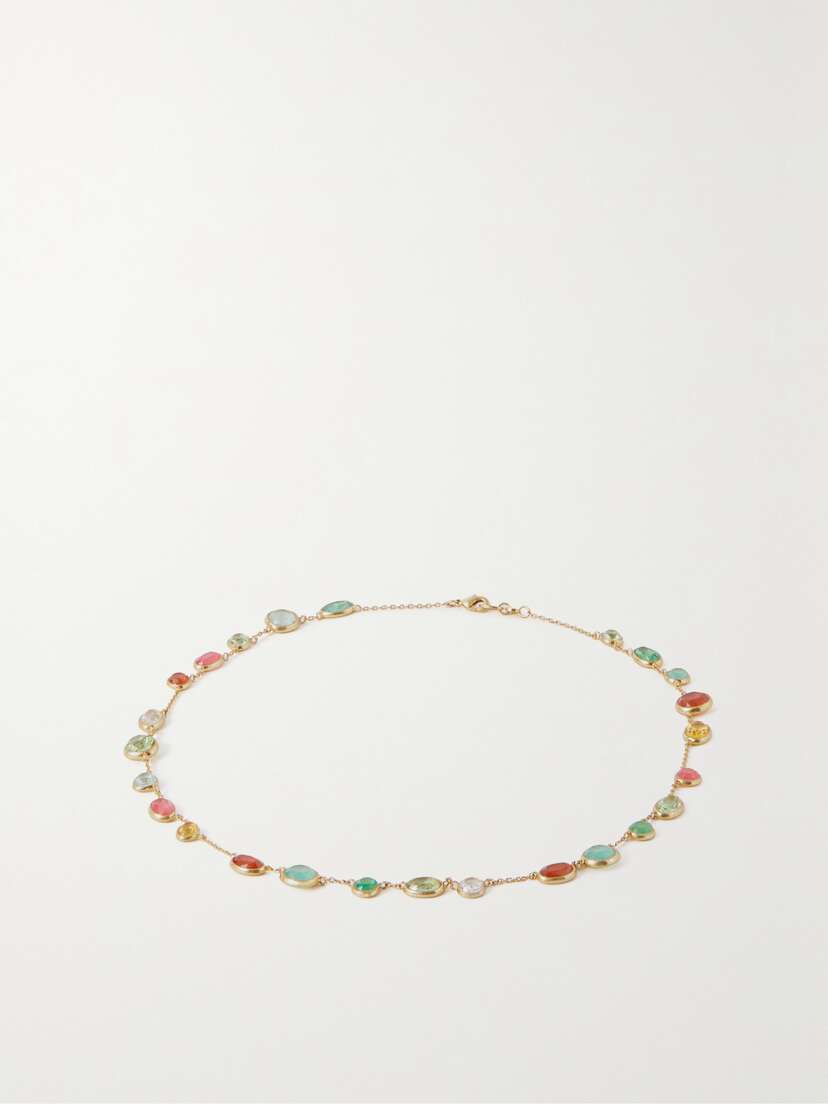Roxanne Assoulin Gold-tone Crystal Necklace