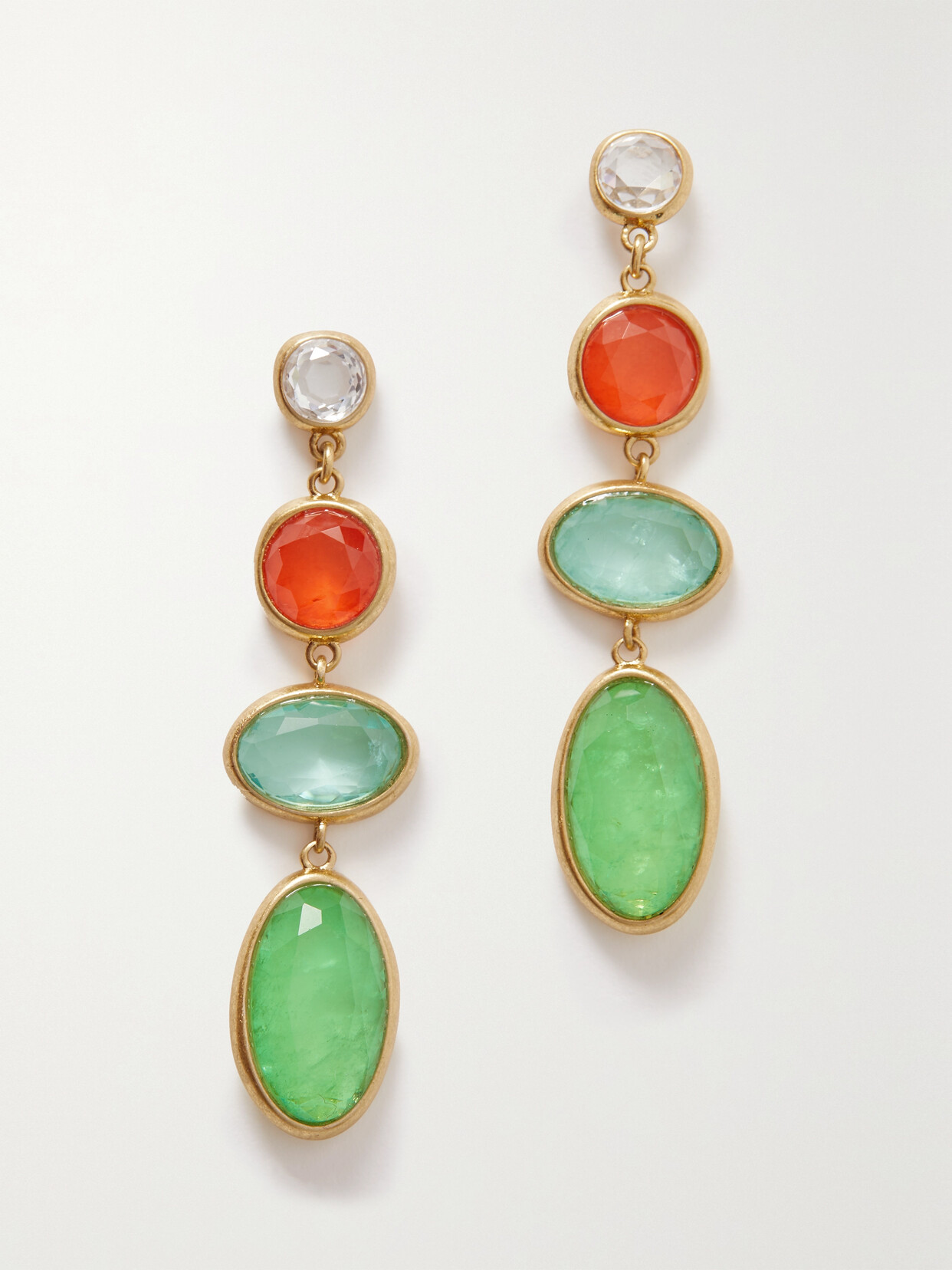 Roxanne Assoulin Gold-tone Crystal Earrings