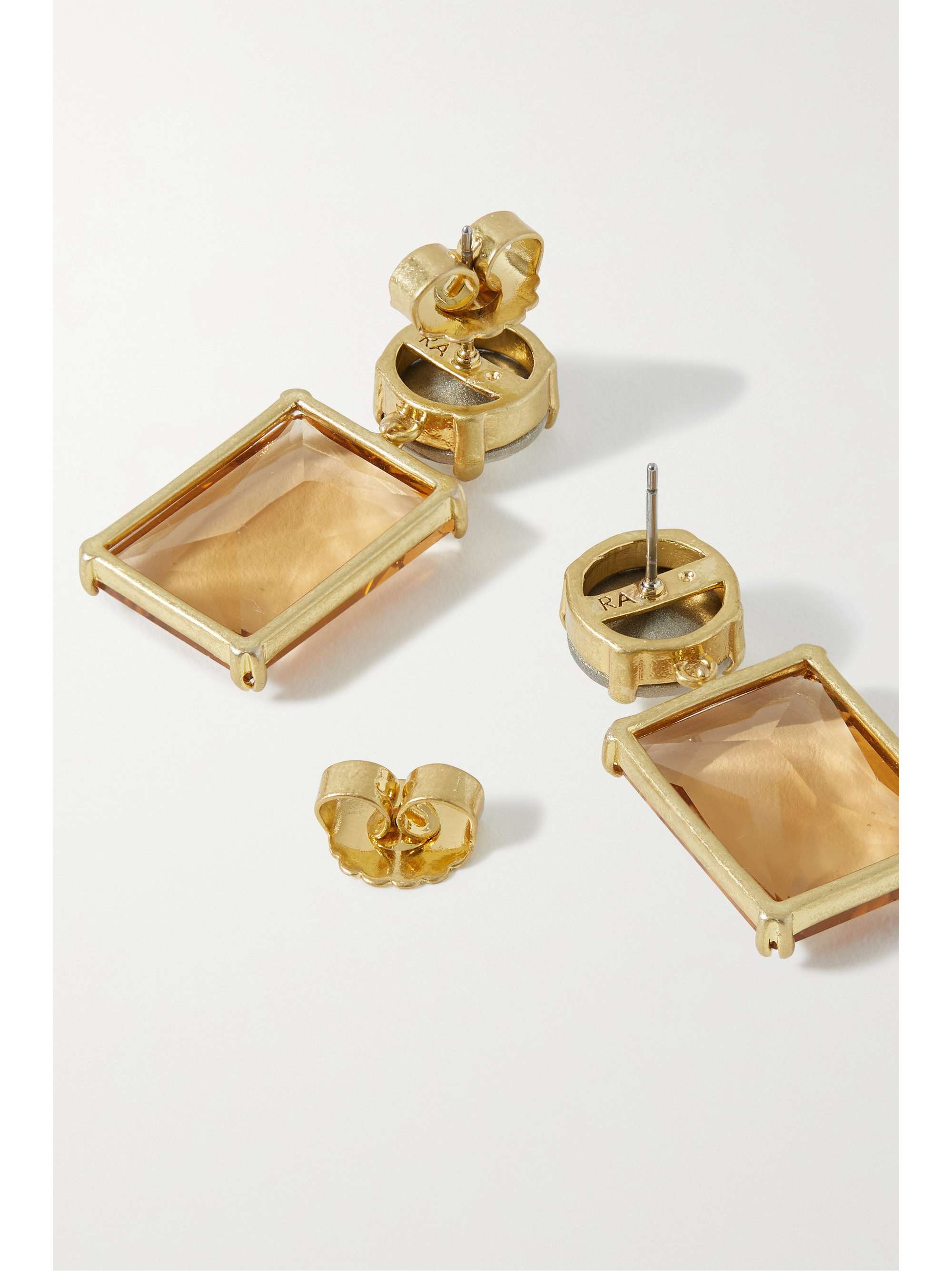 ROXANNE ASSOULIN Gold-tone crystal earrings