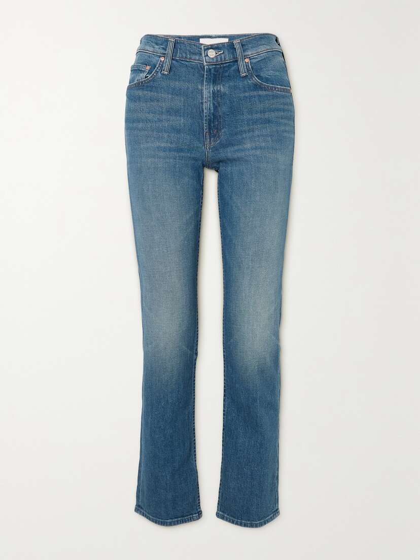 Mother + Net Sustain The Smarty Pants High-rise Straight-leg Jeans