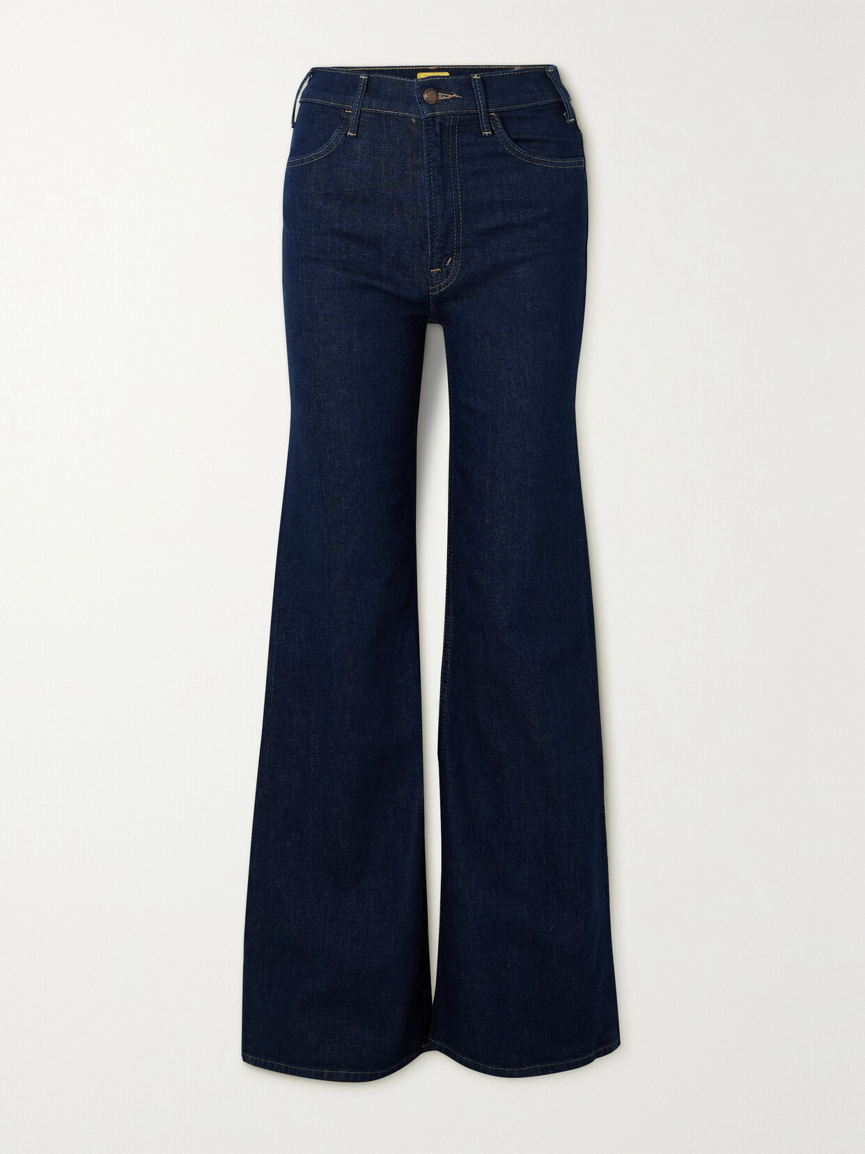 Mother - + Net Sustain The Hustler Roller Bonafide Heel Wide-leg Jeans - Blue