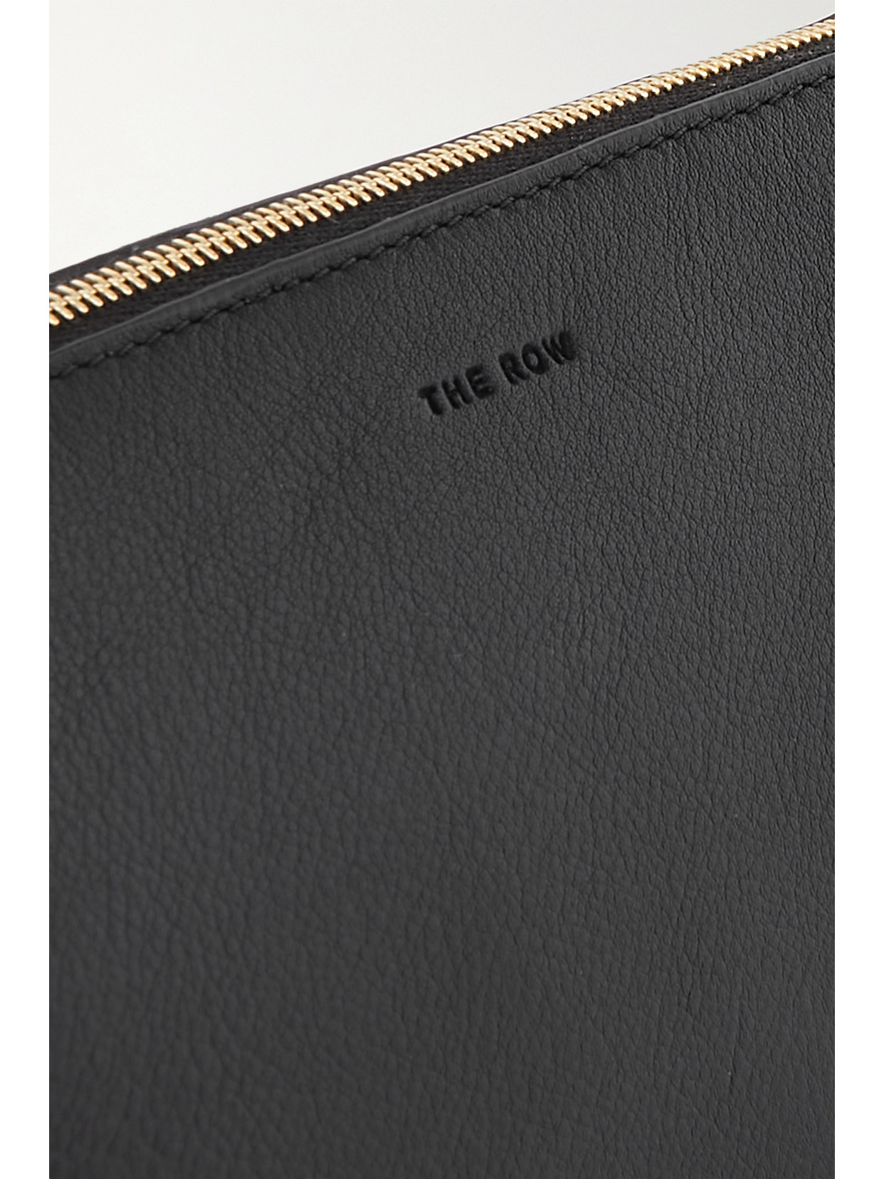 The Row Nu Twin Mini Leather Shoulder Bag In Black