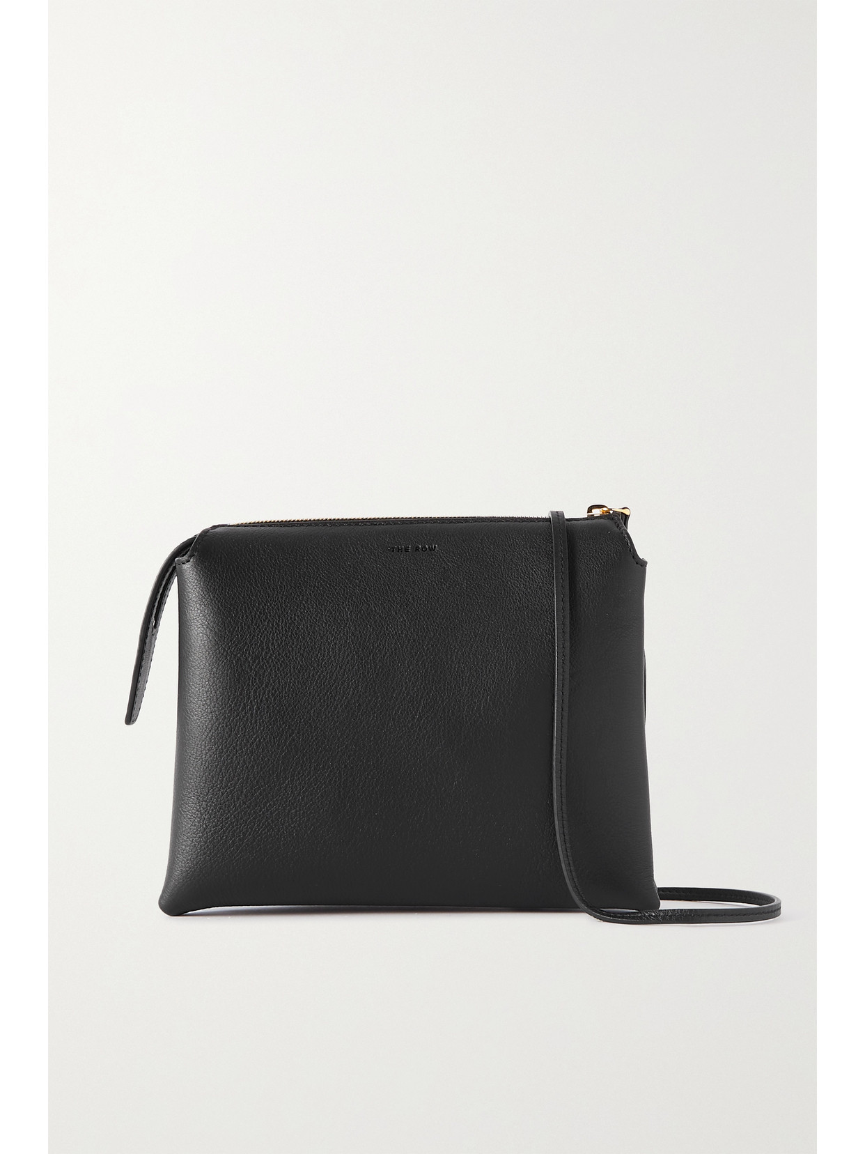 The Row - Nu Twin Mini Leather Shoulder Bag - Black