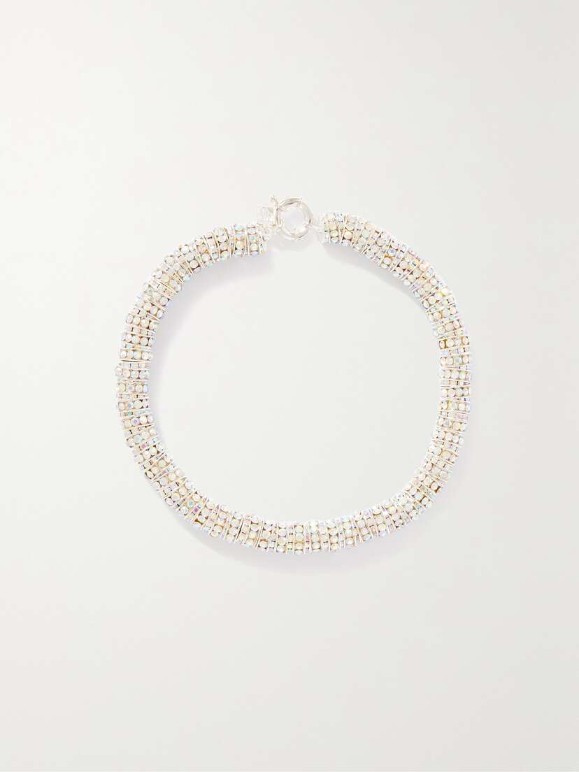 PEARL OCTOPUSS.Y -plated Crystal Necklace