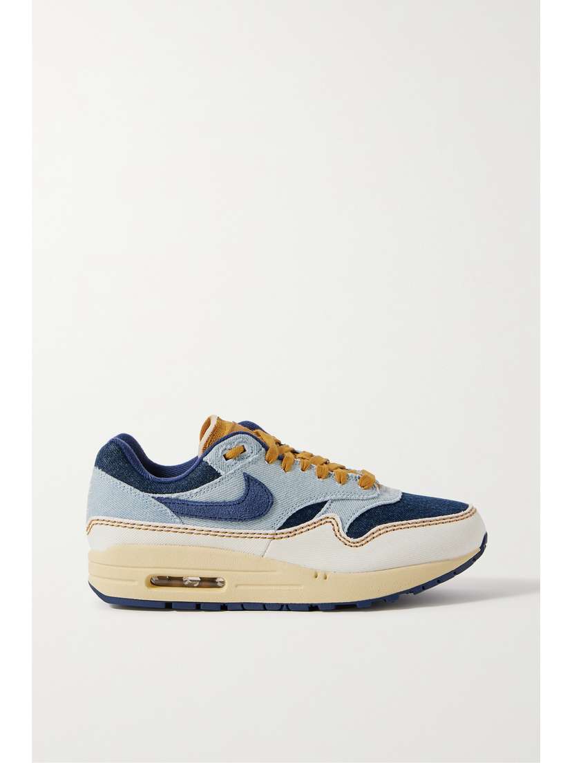 Nike Air Max 1'87 Color-block Denim Sneakers