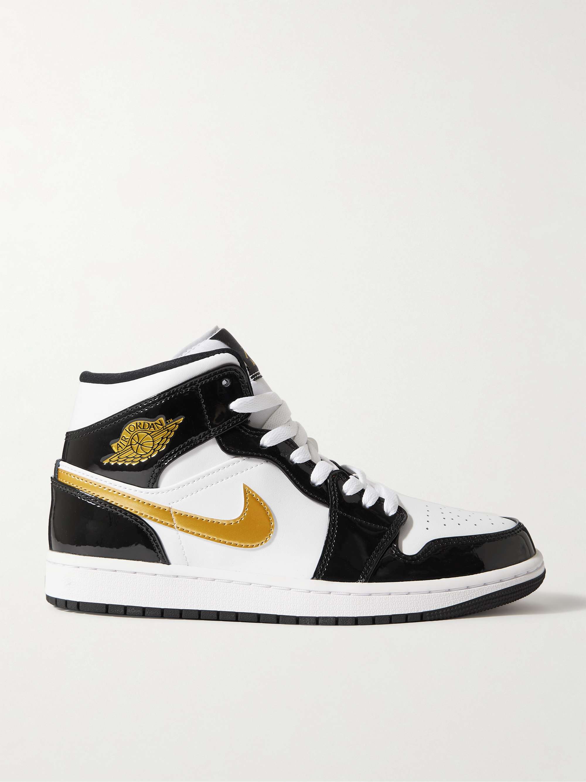 NIKE Air Jordan 1 Mid SE leather sneakers | NET-A-PORTER