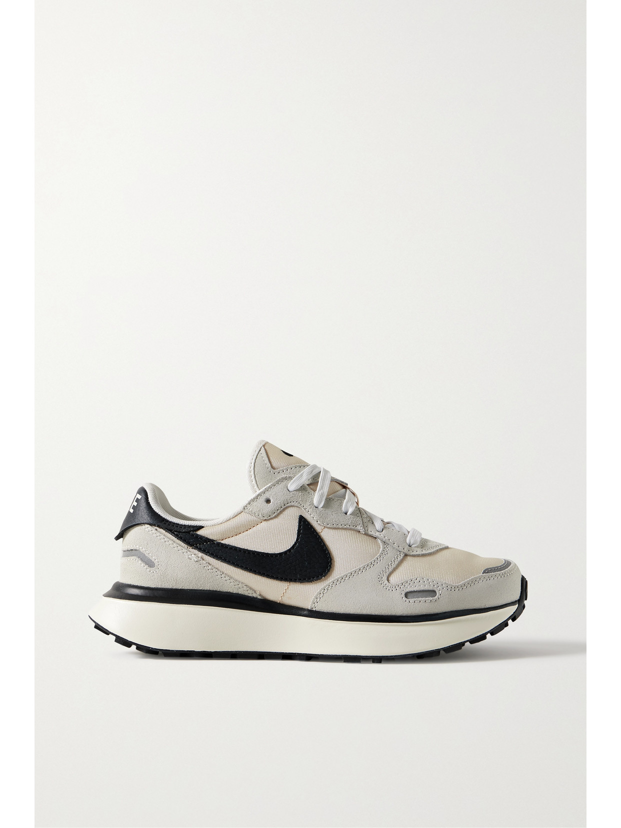 Nike Phoenix Waffle Suede And Leather-trimmed Canvas Sneakers In White