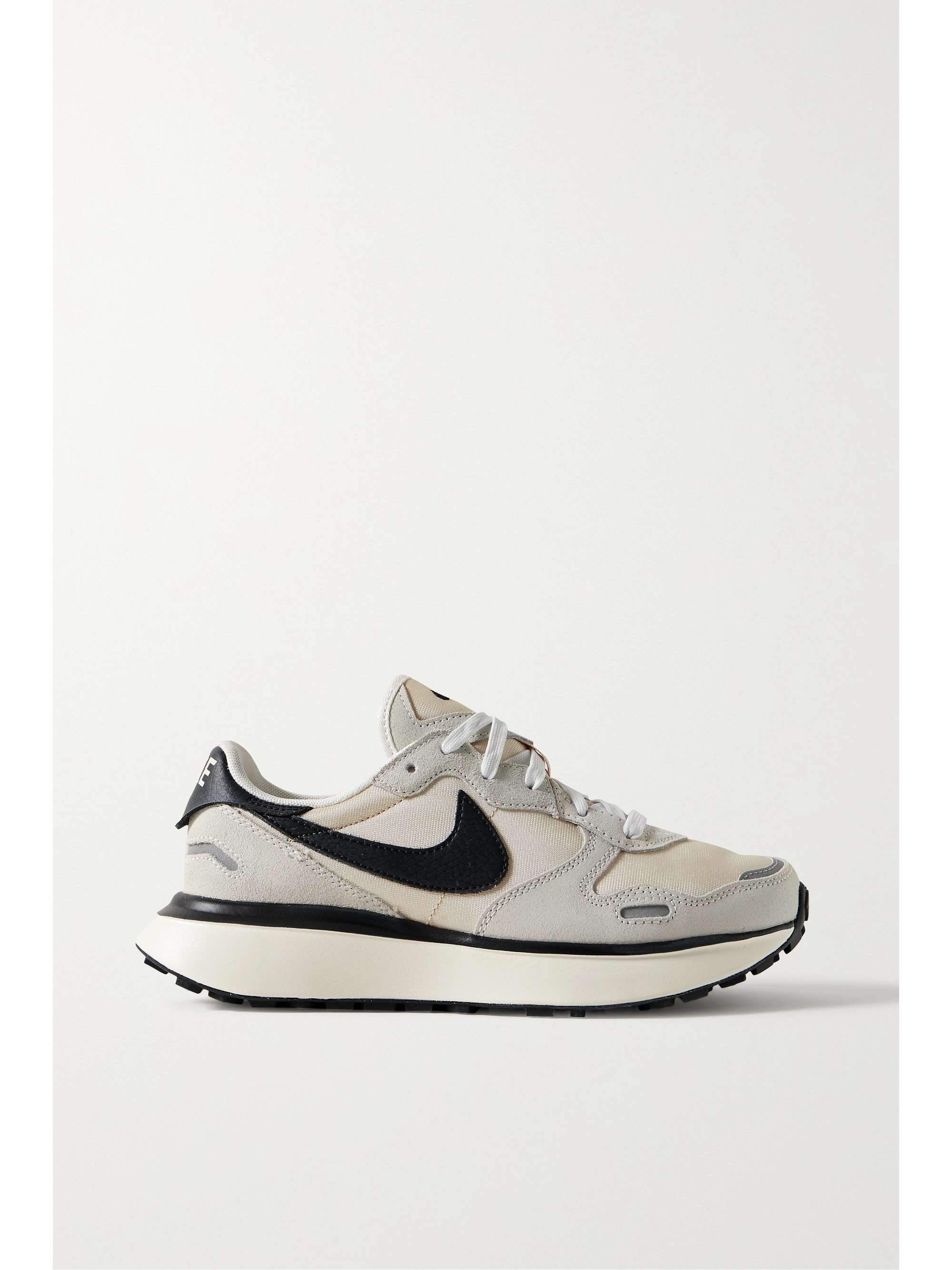 NIKE Phoenix Waffle suede and leather-trimmed canvas sneakers | NET-A ...