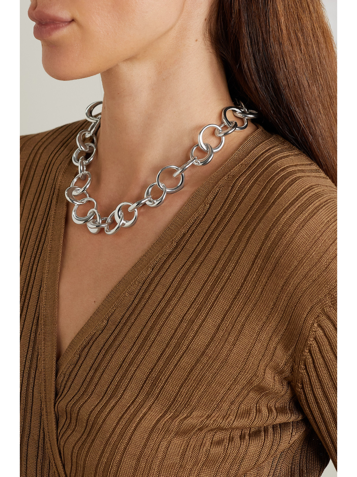 Lie Studio The Laura Silver-plated Necklace In Silver