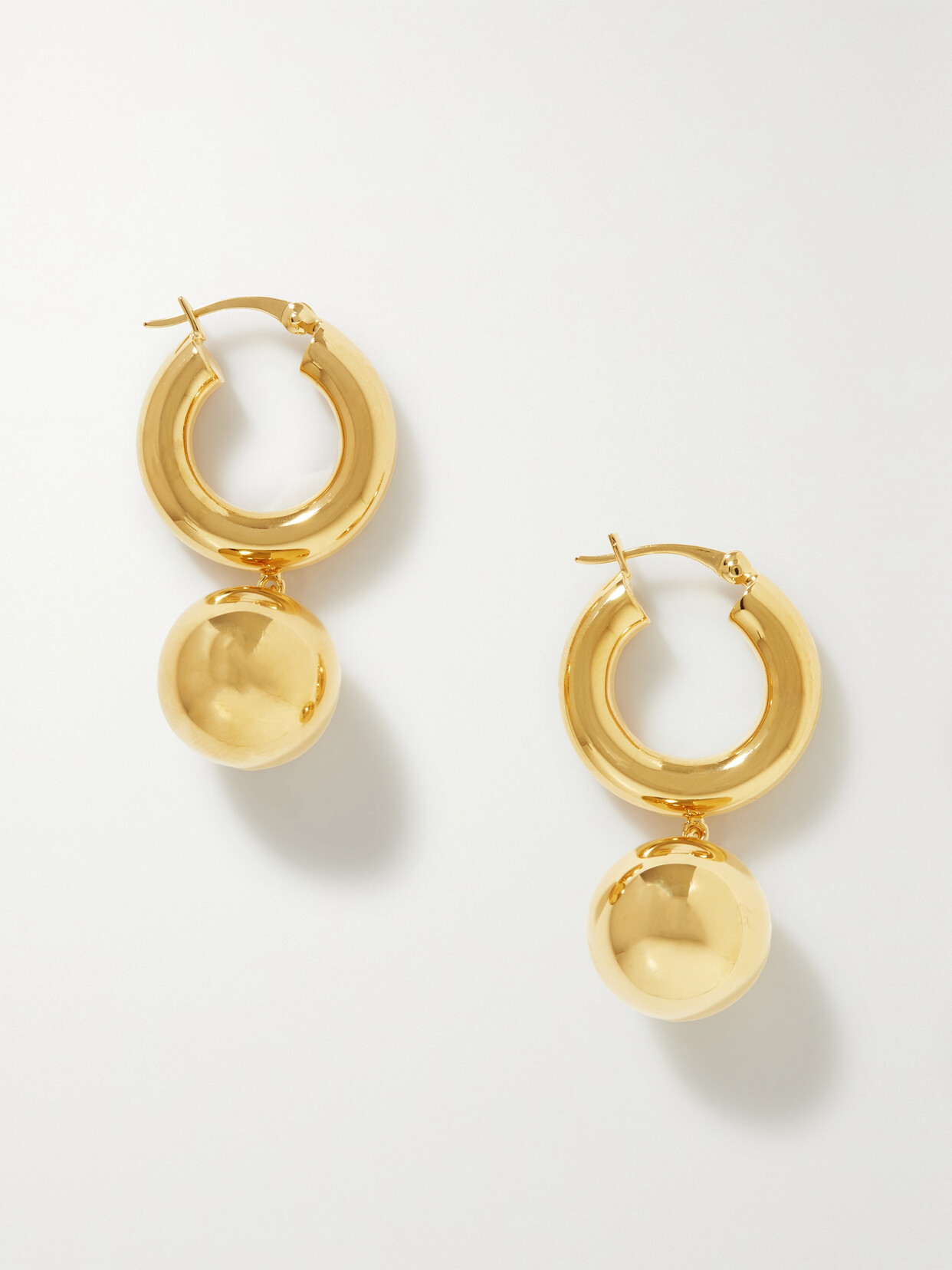 Lie Studio The Marie Gold-plated Hoop Earrings