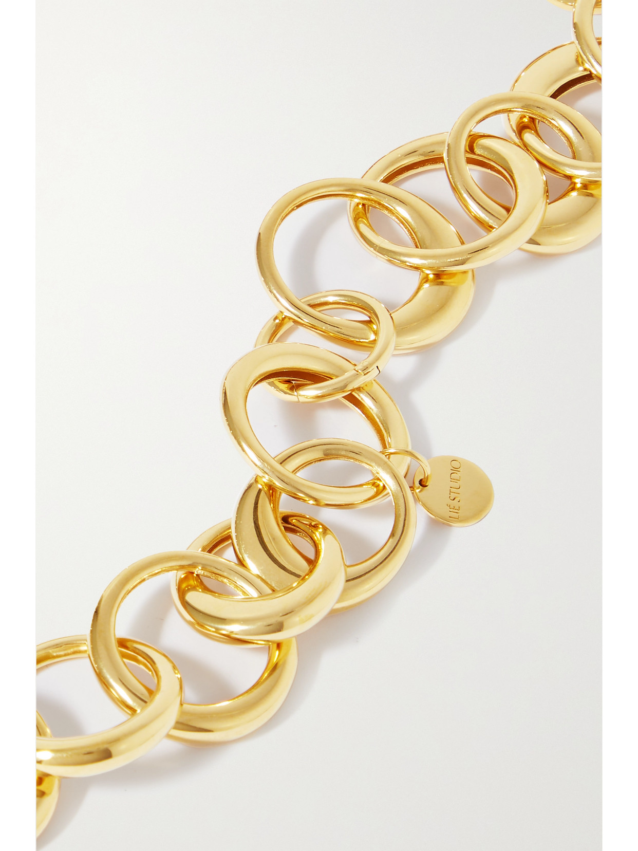 Lie Studio The Laura Gold-plated Necklace In Gold