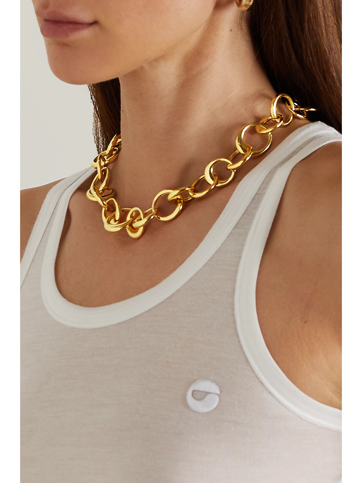 Lie Studio The Laura Gold-plated Necklace In Gold
