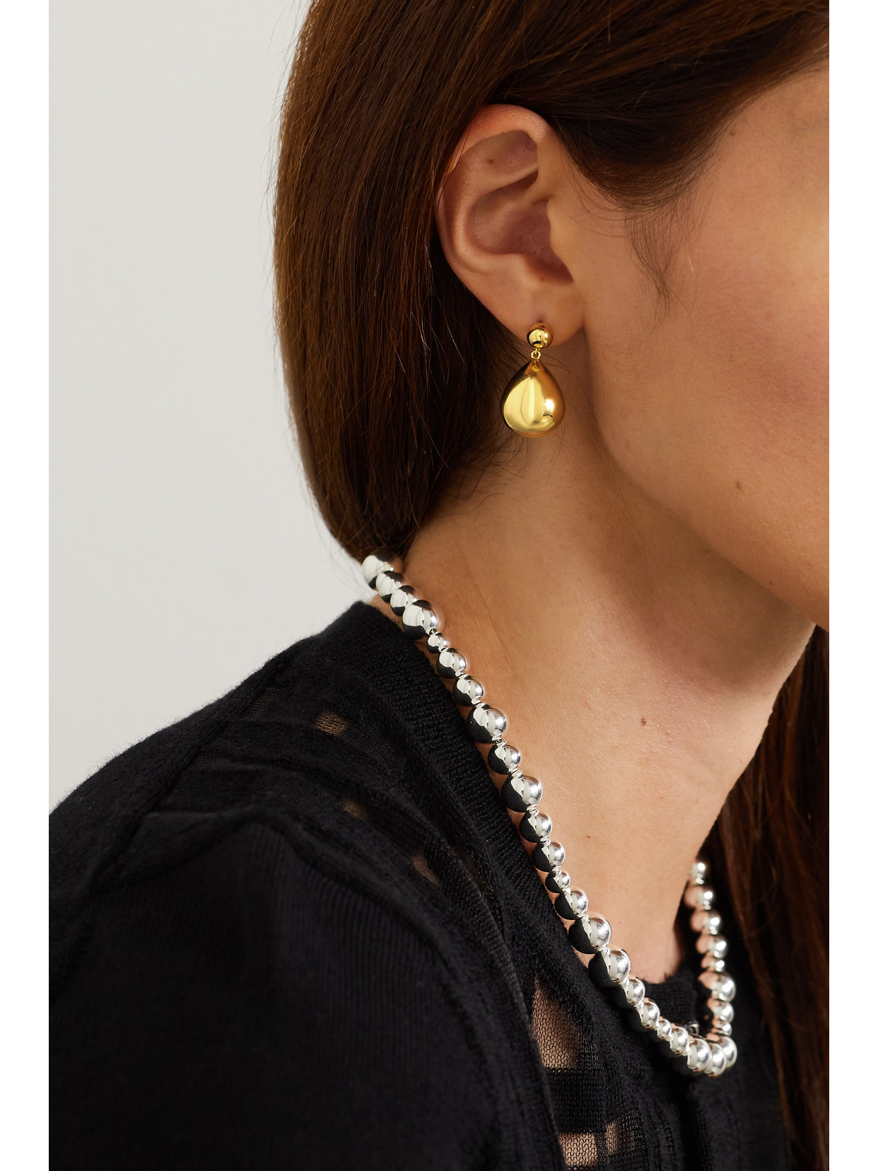 Lie Studio The Julie Gold-plated Earrings In Gold