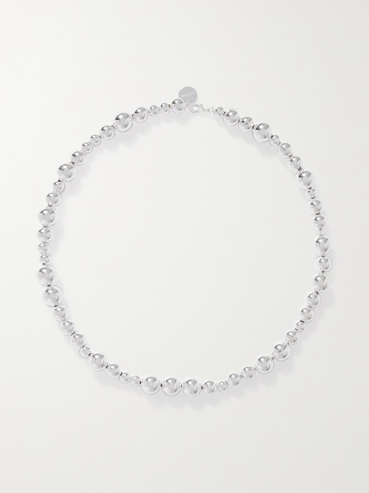 Lie Studio The Elly Silver-plated Necklace In Silver Plating