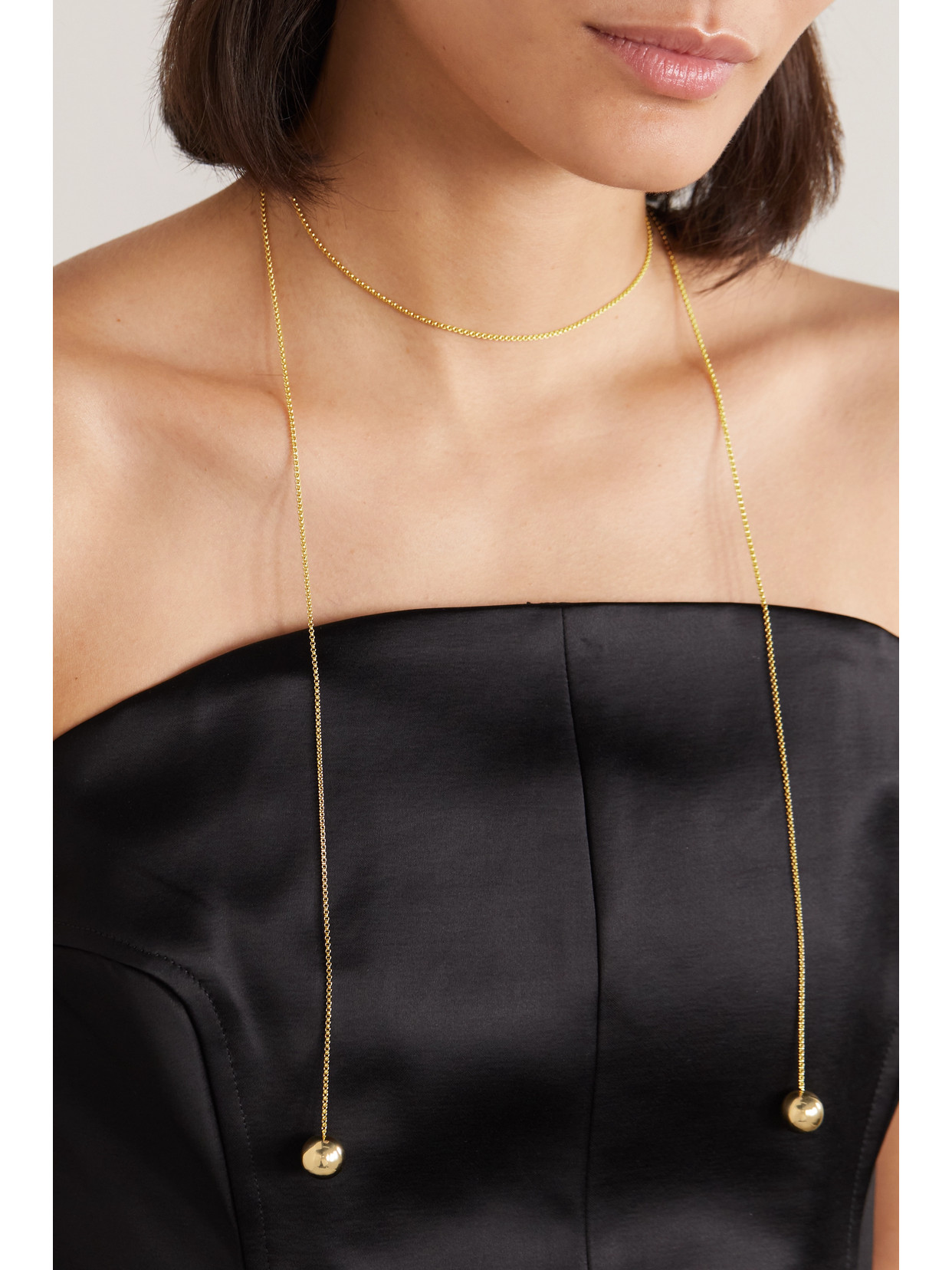 Shop Lie Studio The Astrid Gold-plated Necklace